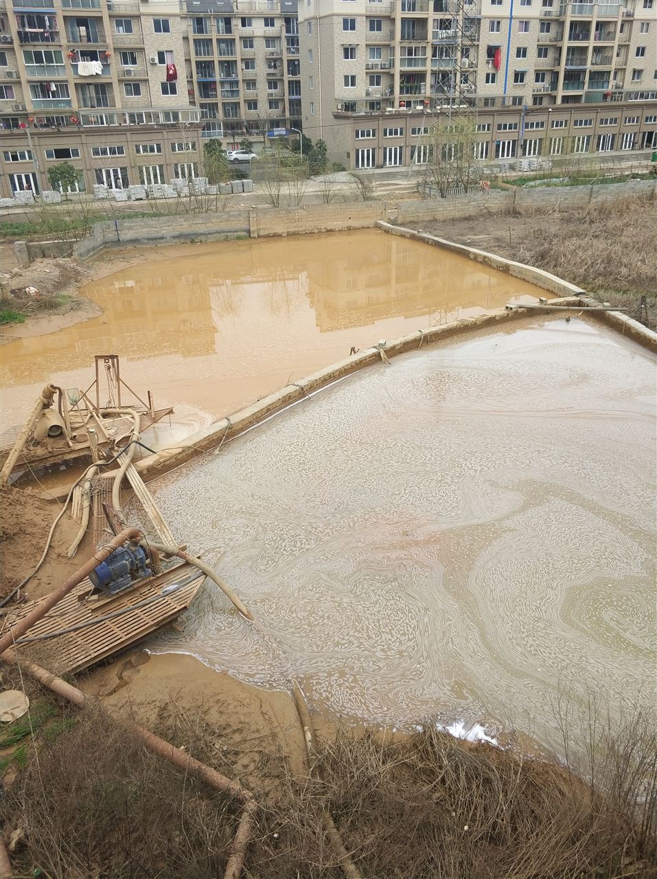 陆川沉淀池淤泥清理-厂区废水池淤泥清淤